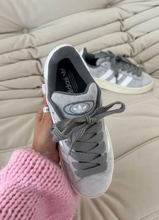 Женские кроссовки в стиле adidas campus grey.4 фото