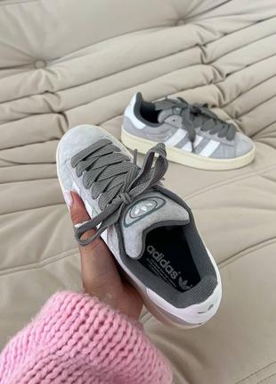 Женские кроссовки в стиле adidas campus grey.3 фото