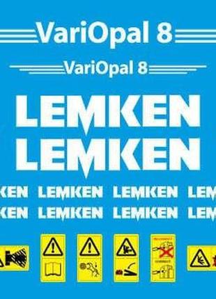 Наклейки lemken opal variopal 8 плуг культиватор лемкен вариопал с табличками предупреждения
