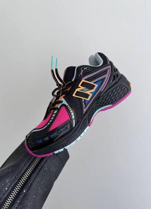 Женские кроссовки new balance 1906 black multicolor консультация разноцветные3 фото