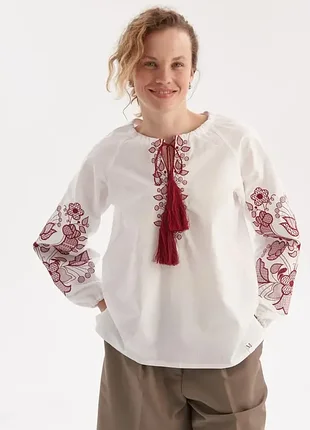 Жіноча натуральна вишиванка (100% бавовна)