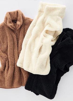 Жилет теплый uniqlo флис шерпа