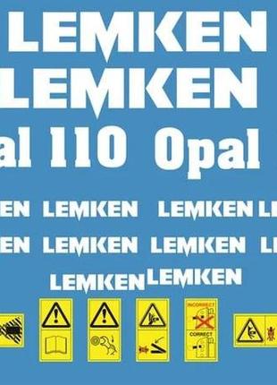 Белые наклейки lemken opal плуг культиватор лемкен опал 110 табличка