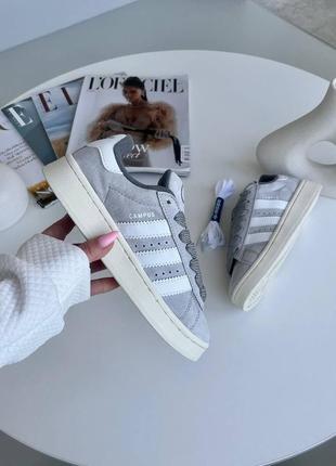 Adidas campus grey женские кроссовки адидас кампус серые10 фото