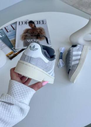 Adidas campus grey женские кроссовки адидас кампус серые9 фото