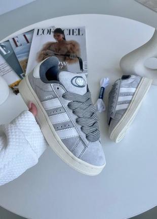 Adidas campus grey женские кроссовки адидас кампус серые6 фото