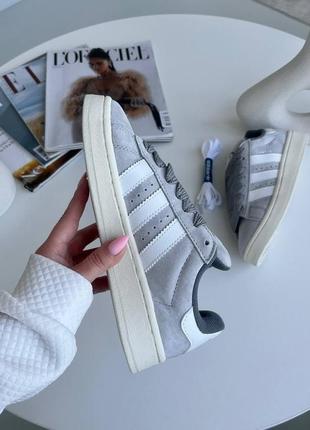 Adidas campus grey женские кроссовки адидас кампус серые7 фото