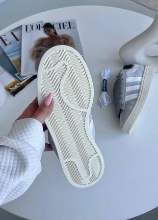 Adidas campus grey женские кроссовки адидас кампус серые8 фото