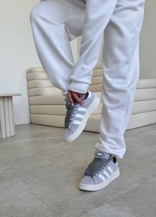 Adidas campus grey женские кроссовки адидас кампус серые4 фото