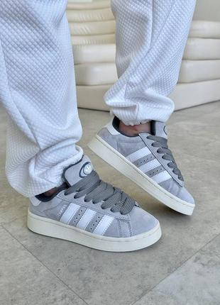 Adidas campus grey женские кроссовки адидас кампус серые