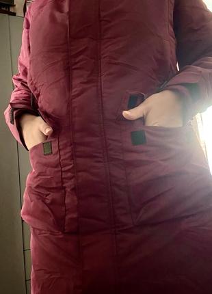 Жіноча зимова парка bright | бордовий (м)