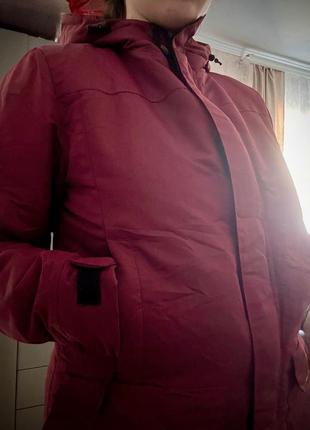 Жіноча зимова парка bright | бордовий (м)
