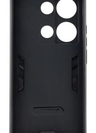 Чехол spgen ring для xiaomi redmi note 13 pro 4g противоударный с подставкой кольцо зеленый 3