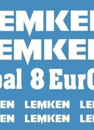 Наклейки lemken opal плуг культиватор лемкен опал euroopal европал 8 белые без фона