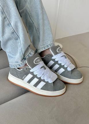 Adidas campus 00s grey женские кроссовки адидас кампус серые1 фото