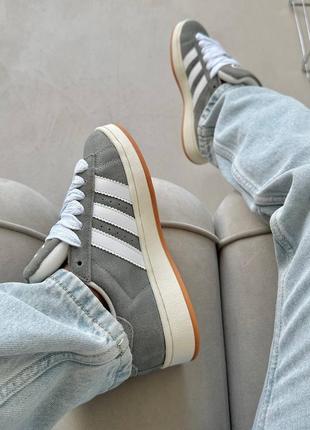 Adidas campus 00s grey женские кроссовки адидас кампус серые4 фото