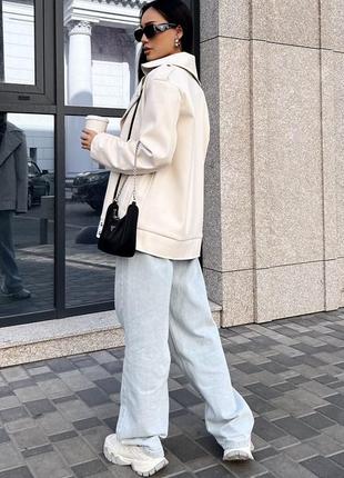 Куртка косуха оверсайз удлиненная