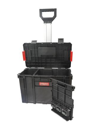 Ящик для инструмента на колесах пластиковый system two plus vario haisser 90121 / органайзер для инструментов