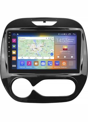 Штатна магнітола 9" lesko для renault captur i рестайлінг 2017-2019 2/32gb carplay 4g wi-fi gps prime рено