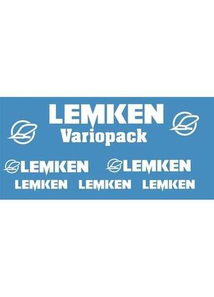 Минимальный набор белые наклейки lemken opal плуг культиватор лемкен опал вариопак variopack