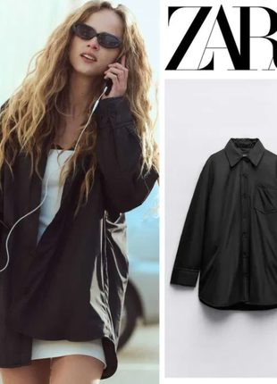 Zara рубашка курточка водоотталкивающая