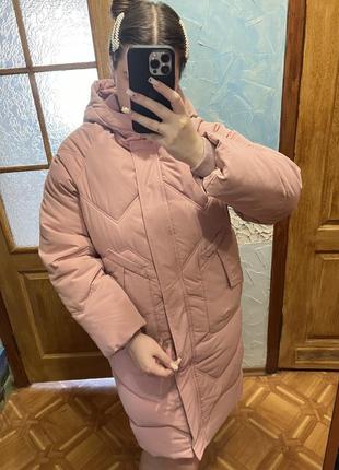 Пуховик зимний женский длинный