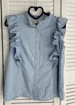 Джинсова блузка рубашка1 фото