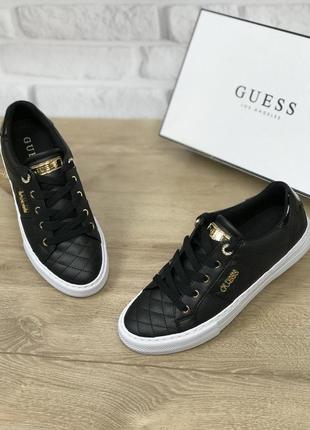 Кеды женские guess loven оригинал кроссовки черные4 фото