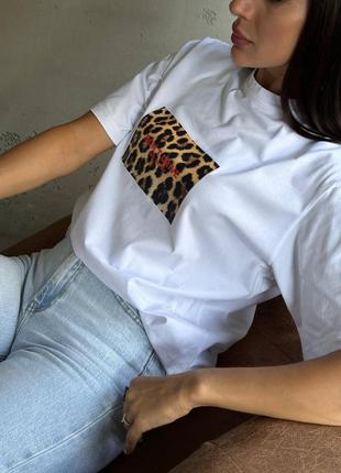 Футболка женская оверсайз кулир хлопок 862