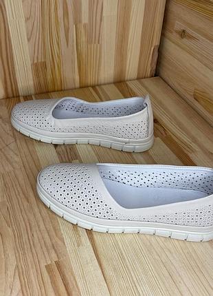 Балетки серые anna lucci перфорация