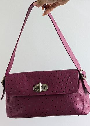 Жіноча шкіряна сумка багет