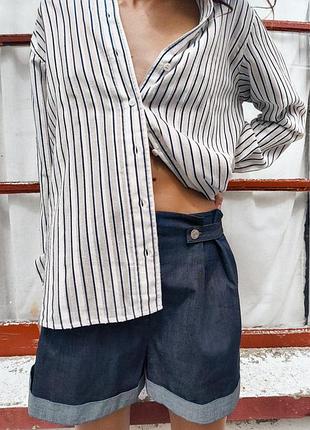 Текстурована смугаста сорочка