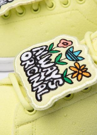 Желтые лимонные кроссовки кеды adidas stan smith