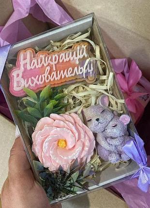 Подарочный набор для учителя учительницы воспитателя воспитательницы. подарочный бокс...