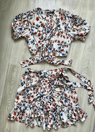 Костюм, юбка с топом от boohoo