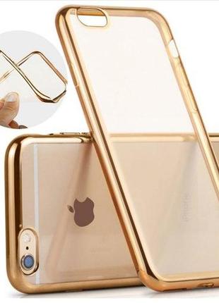 Силиконовый прозрачный чехол для iphone 6 plus