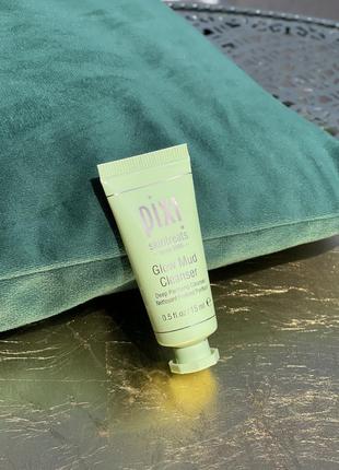 Гель для глубокого очищения кожи лица pixi glow mud cleanser, 15 мл