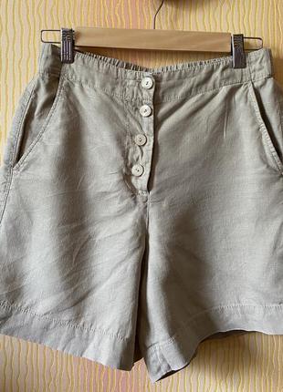 Льняные шорты massimo dutti