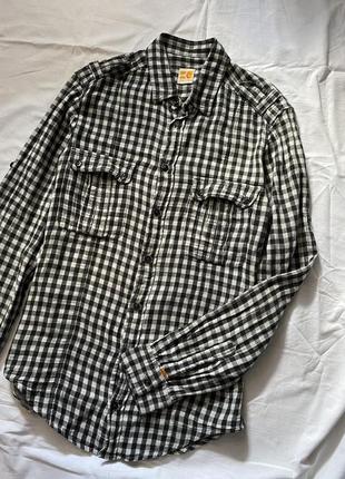 Сорочка у клітинку boss orange