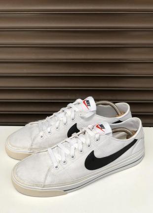 Nike court legacy cnvs white 42,5р 27см кеды мужские белые оригинал2 фото