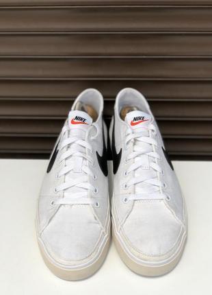 Nike court legacy cnvs white 42,5р 27см кеды мужские белые оригинал3 фото