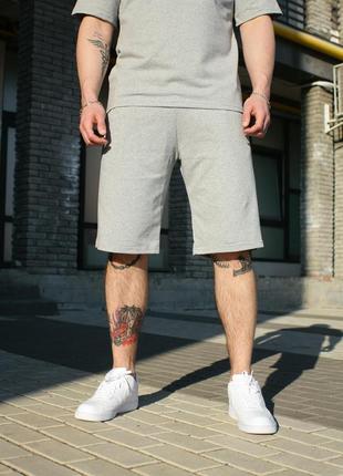 Мужские базовые повседневные шорты оверсайз