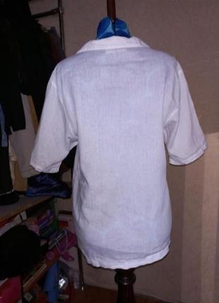 Белоснежная льняная рубашка max mara3 фото