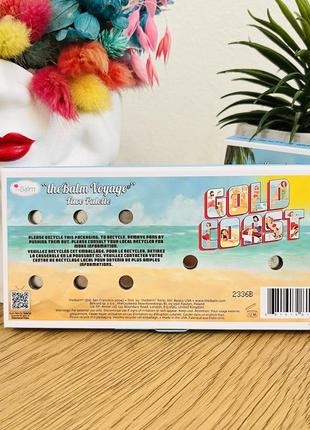 Оригинал thebalm voyage gold coast face palette палетка для макияжа тени румяна хайлайтер