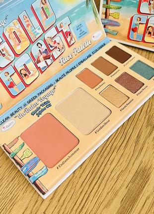Оригинал thebalm voyage gold coast face palette палетка для макияжа тени румяна хайлайтер