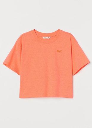Укорочена футболка h&m