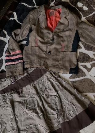 Костюм класичний спідниця піджак zara