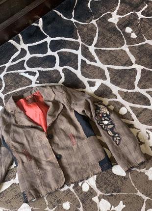 Пиджак классический винтажный жакет женский новый брендовый zara