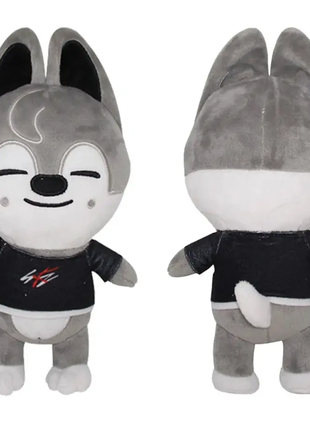 М'яка іграшка стрей Кідс skzoo stray kids wolf chan бан чан 20 см (1035)