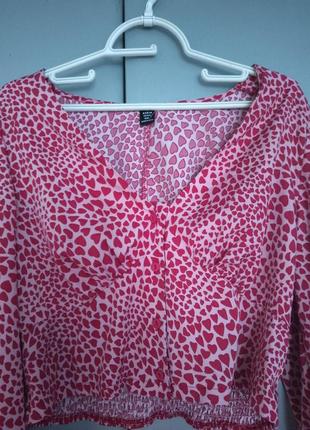 Топ в милые сердечки хл